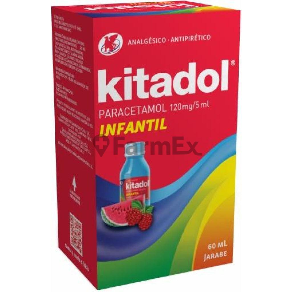 Kitadol Jarabe Infantil 120 mg / 5 ml x 60 ml "Ley Cenabast" LAB. CHILE